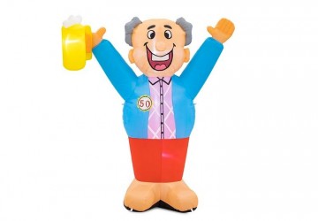 Abraham feestend indoor